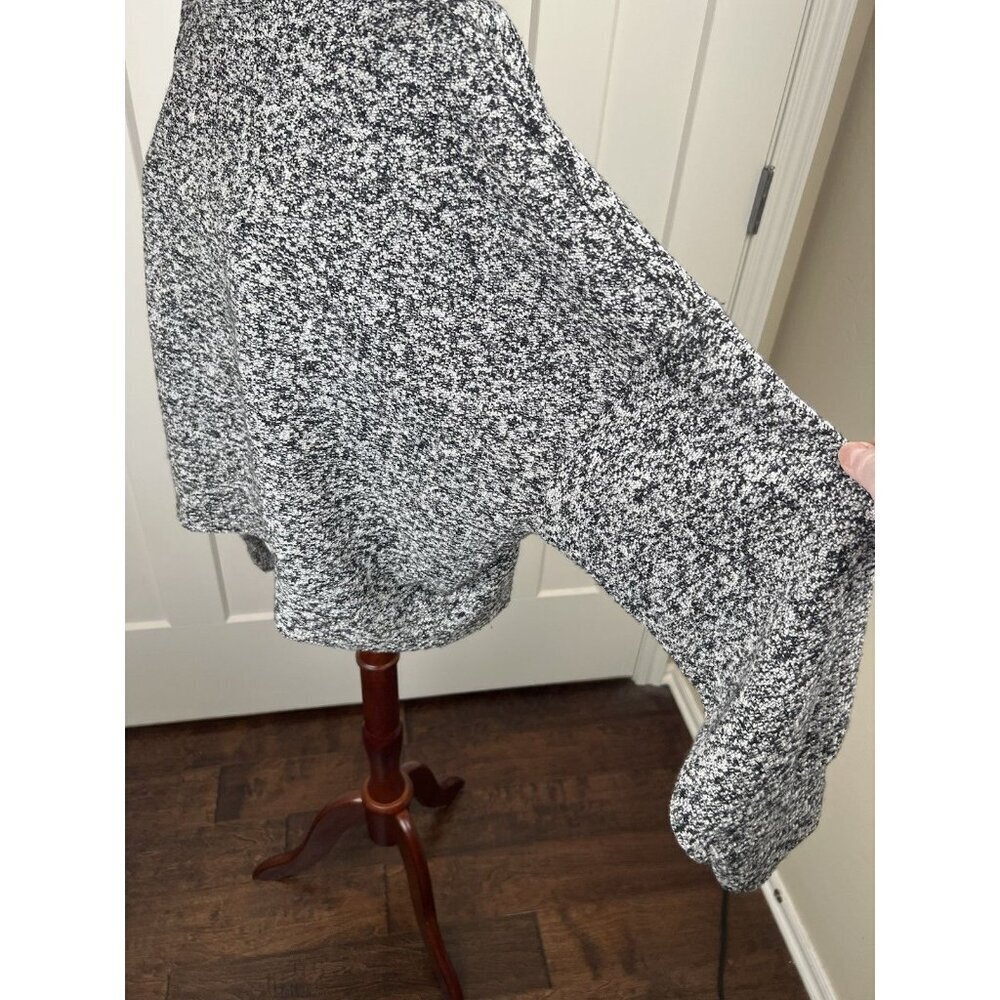 NWOT Aerie OFFLINE Snowday Mock Neck Crop Sweater Pullover Gray Black XL Soft - Picture 4 of 11